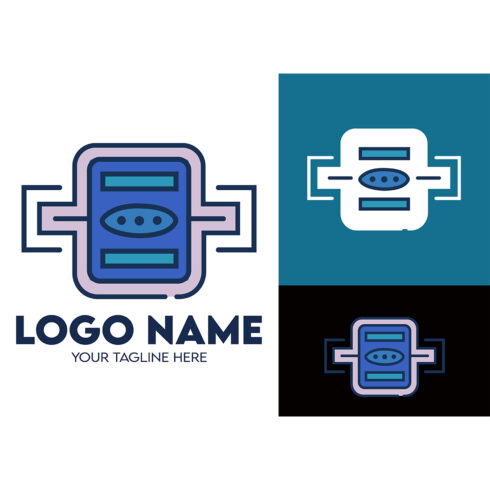 Modern Minimalist Tech Start-up Logo Design for Businesses With AI Chipset Sign, Professional Creative Artificial Intelligence Start-up Luxury Elegant Gradient Monogram Logo Design for Brands Companies cover image.