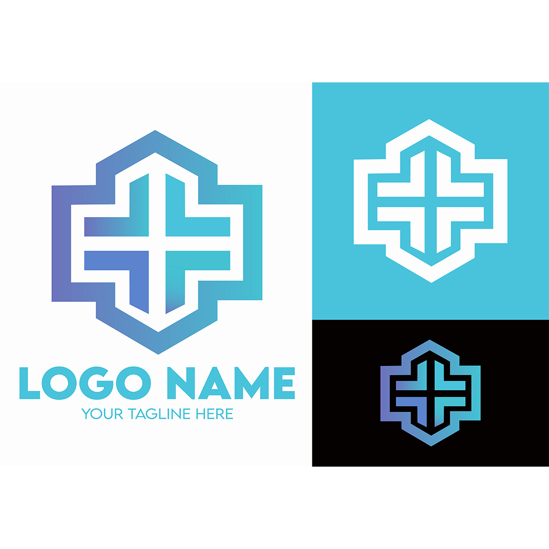 Modern Minimalist Tech Start-up Logo Design for Businesses With AI Chipset Sign, Professional Creative Artificial Intelligence Start-up Luxury Elegant Gradient Monogram Logo Design for Brands Companies cover image.