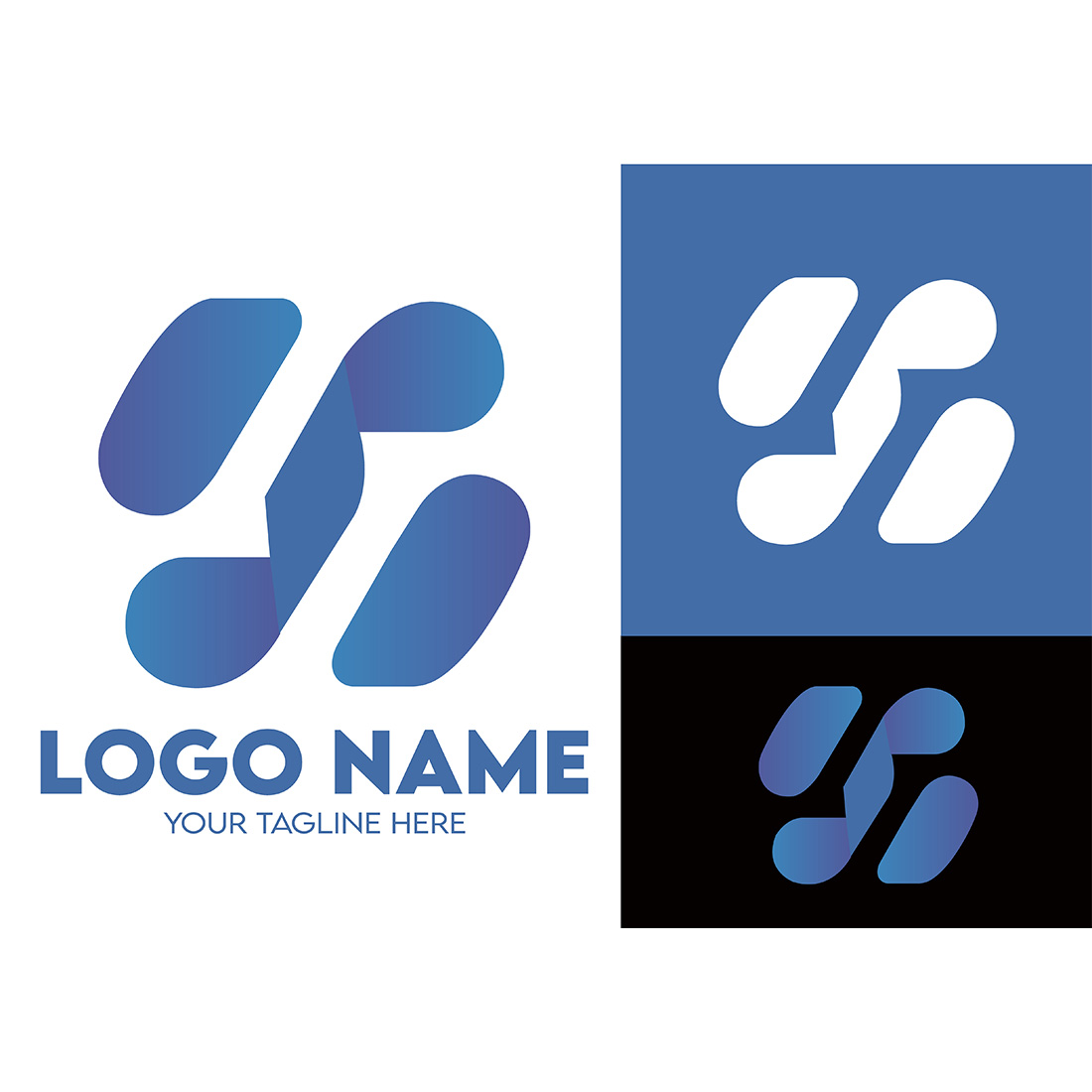 Modern Minimalist Tech Start-up Logo Design for Businesses With AI Chipset Sign, Professional Creative Artificial Intelligence Start-up Luxury Elegant Gradient Monogram Logo Design for Brands Companies cover image.