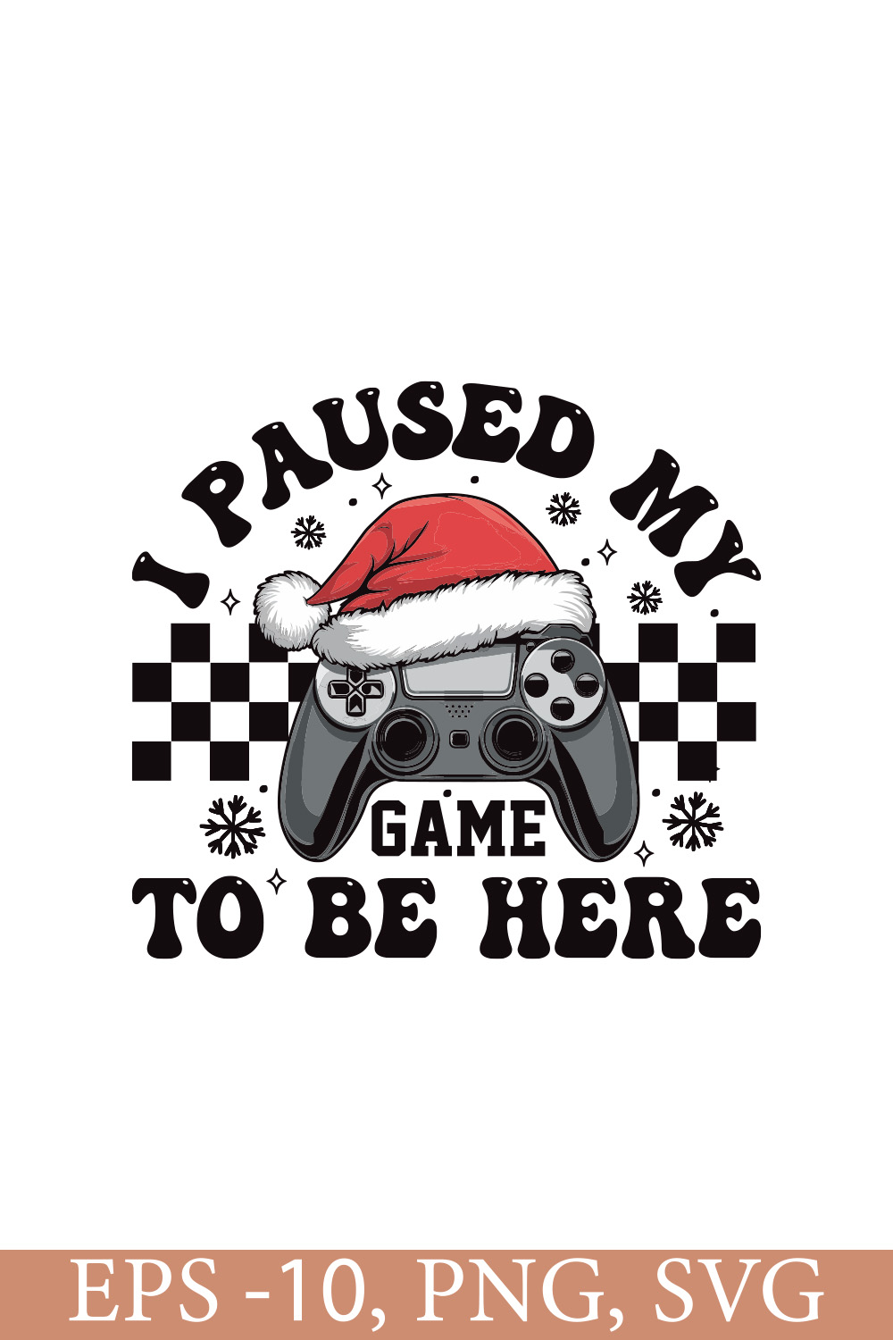 Christmas I Paused My Game to Be Here Tshirt pinterest preview image.