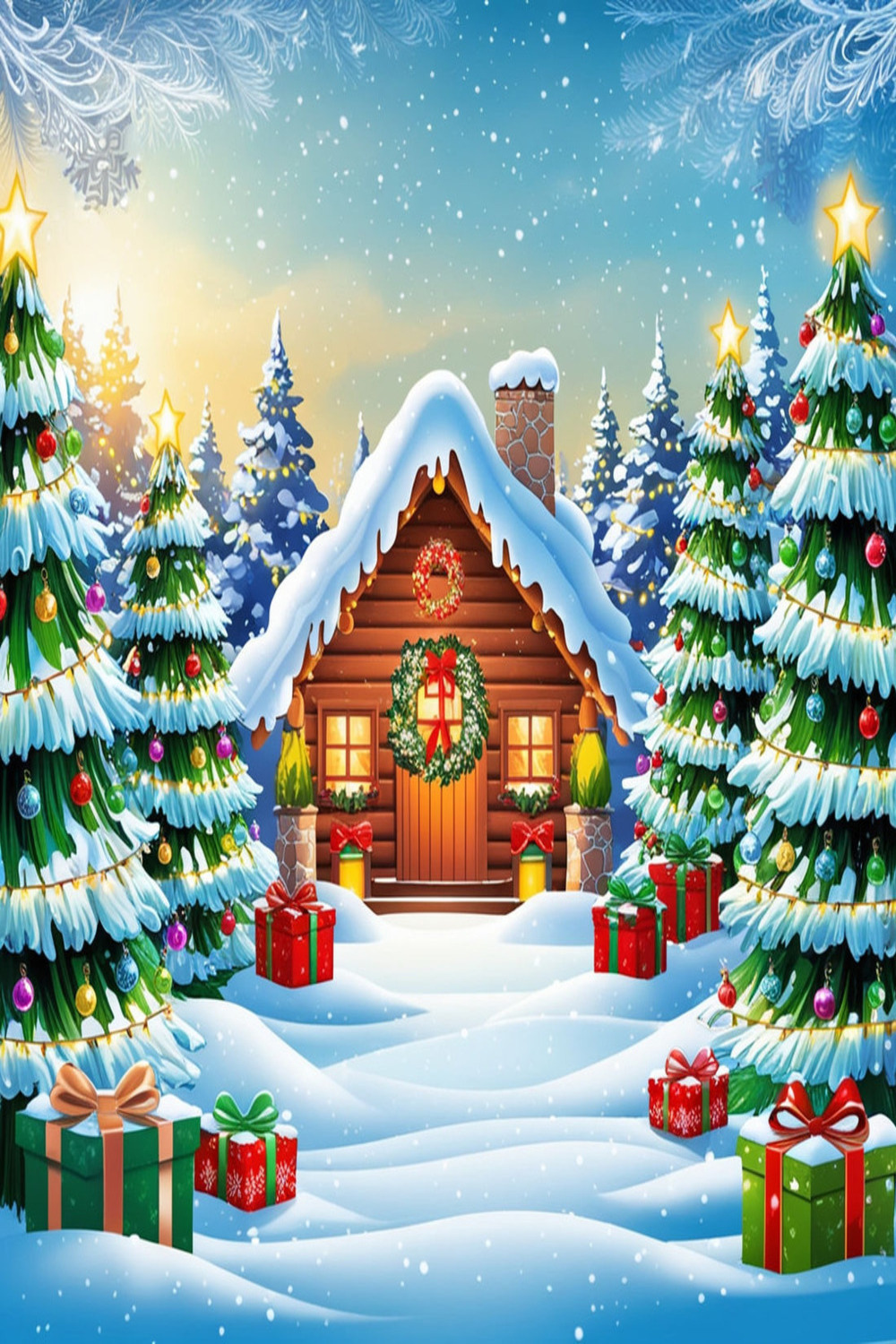 Christmas Images pinterest preview image.