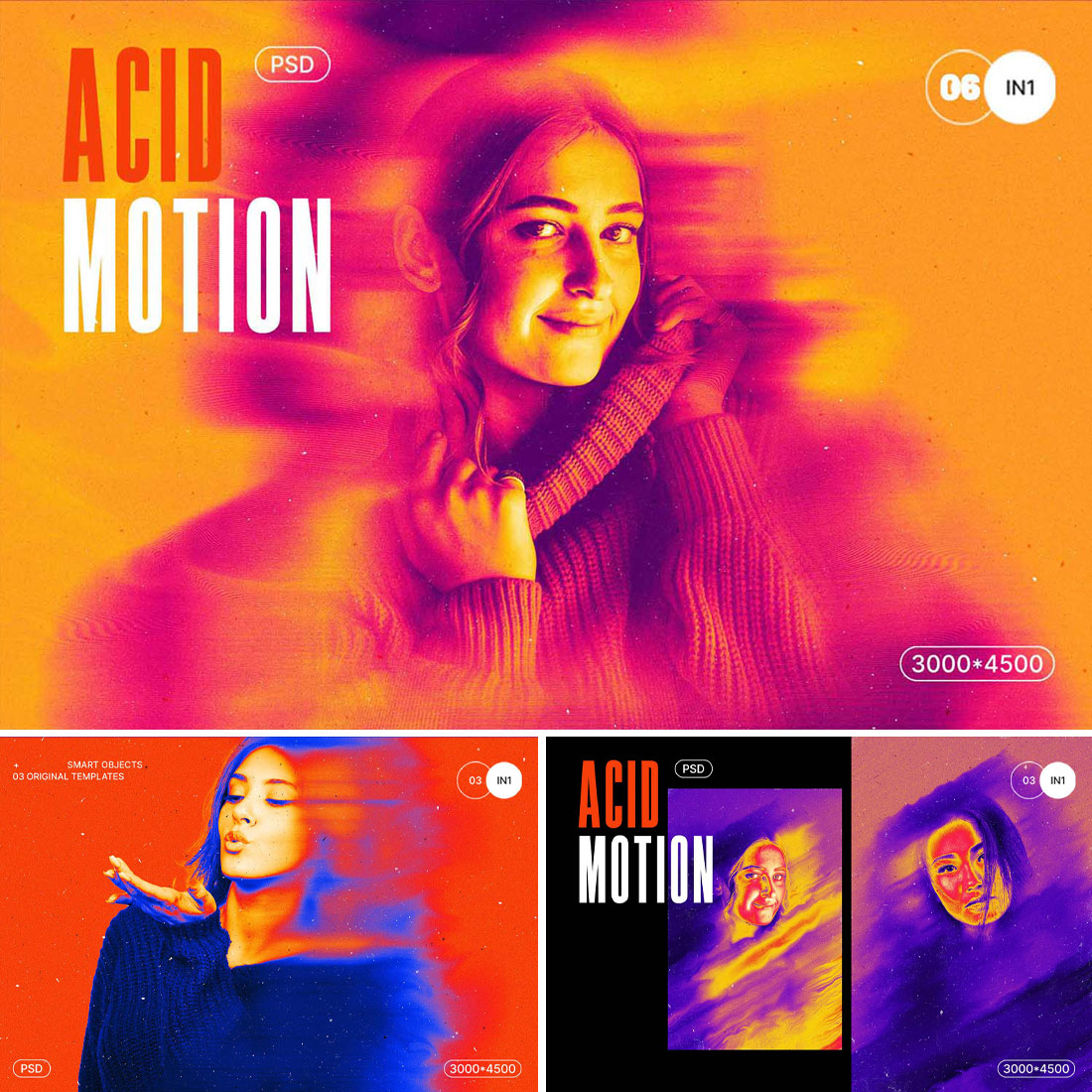 Acid Motion Blur Photo Effect cover image.