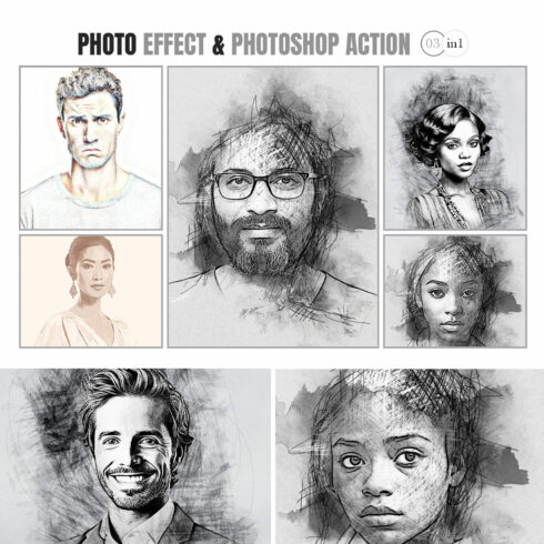 Digital Sketch Photo Effect & Action cover image.