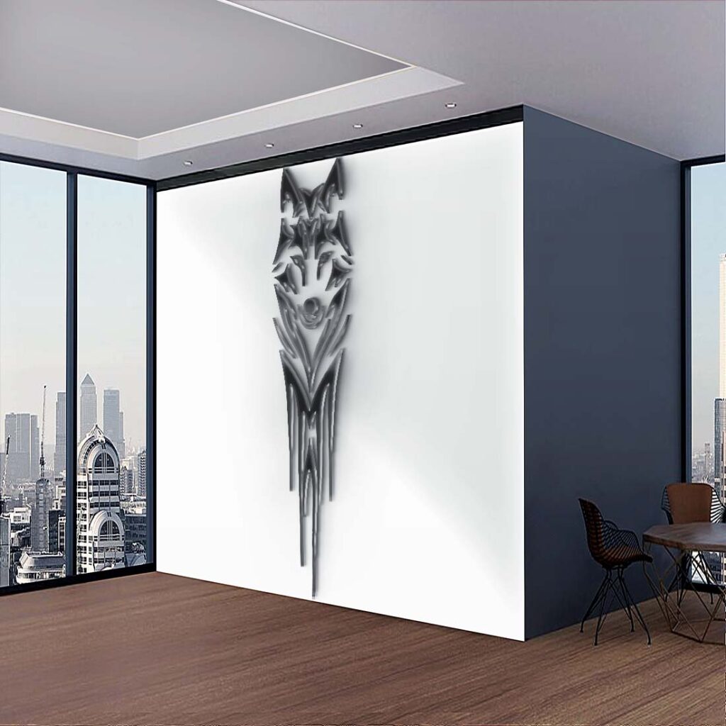 Tech Wolf Head Logo – Sleek and Futuristic Design for Cutting-Edge ...