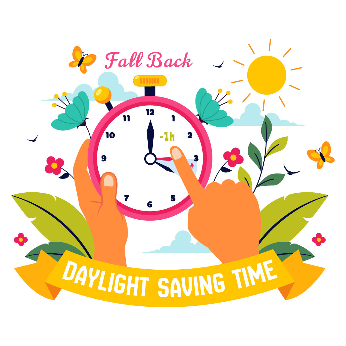 11 Daylight Saving Time Illustration preview image.