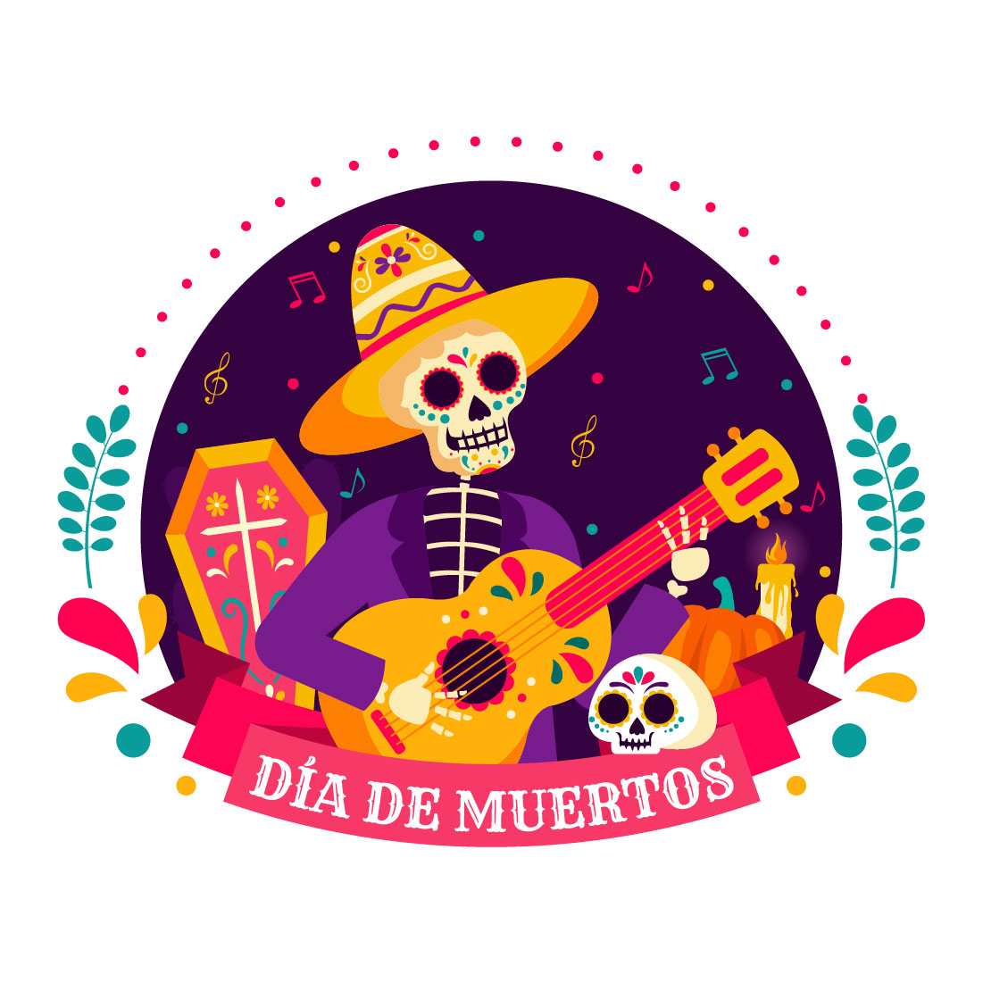 13 Dia de Muertos Illustration preview image.