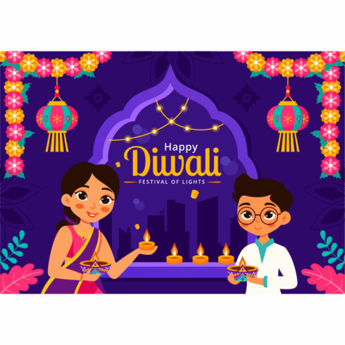 13 Diwali Festival of Lights Illustration cover image.