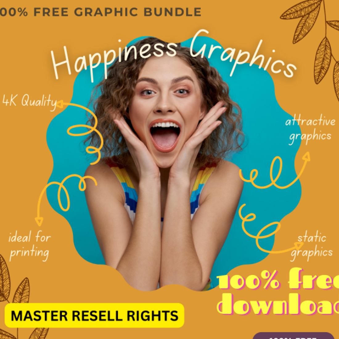 Happiness graphics cover image.