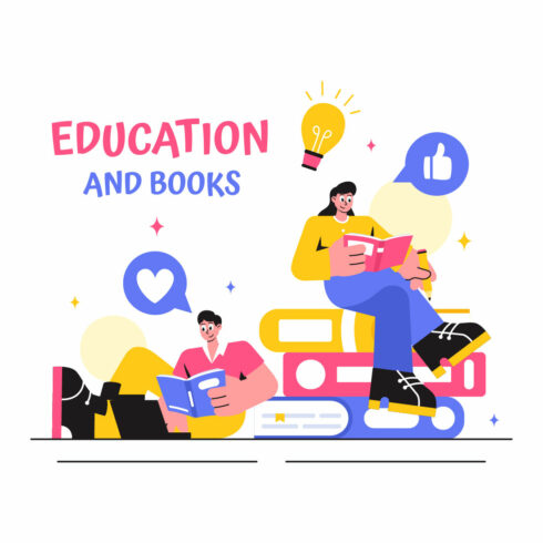 15 Education and Books Illustration cover image.