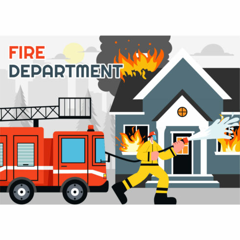 9 Fire Department or Firefighter Illustration cover image.