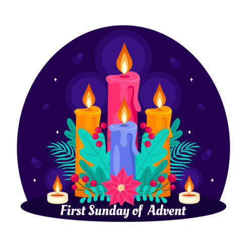 12 First Sunday of Advent Illustration cover image.