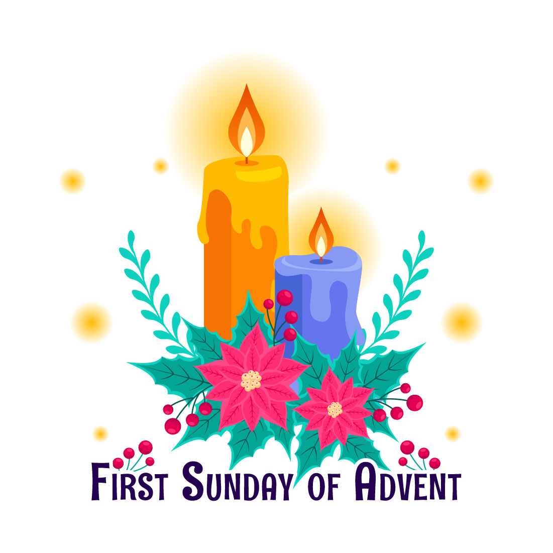 12 First Sunday of Advent Illustration preview image.