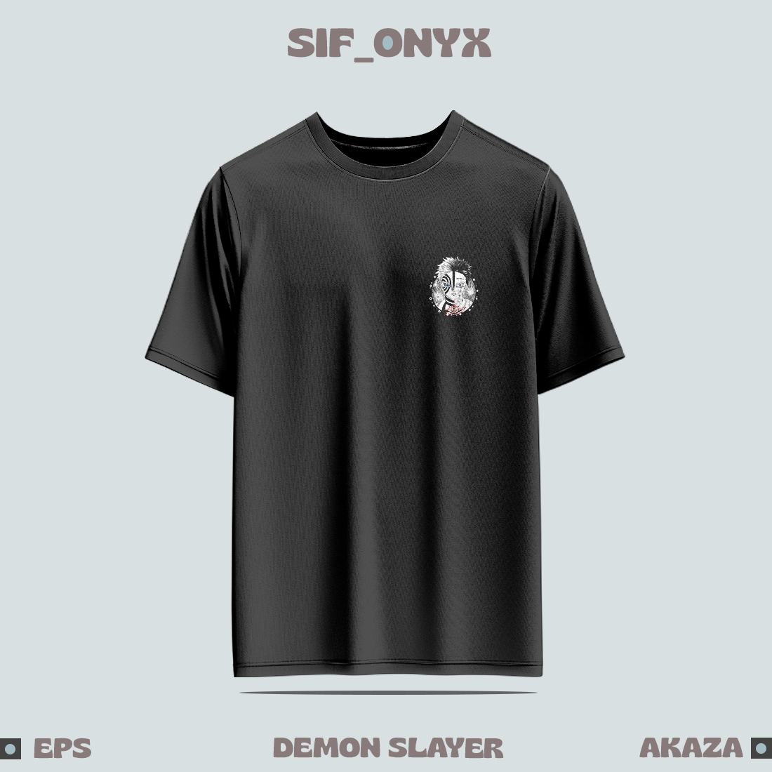 Akaza Demon Slayer T-Shirts for Sale preview image.