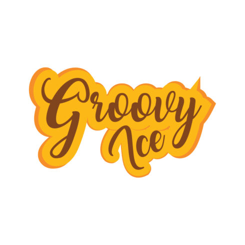 Groovy Ice Logo or Icon Design Vector Image Template cover image.