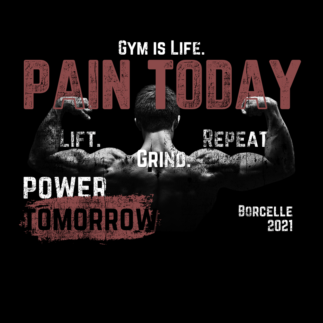 gym is life. pain today strength tomorrow. 290