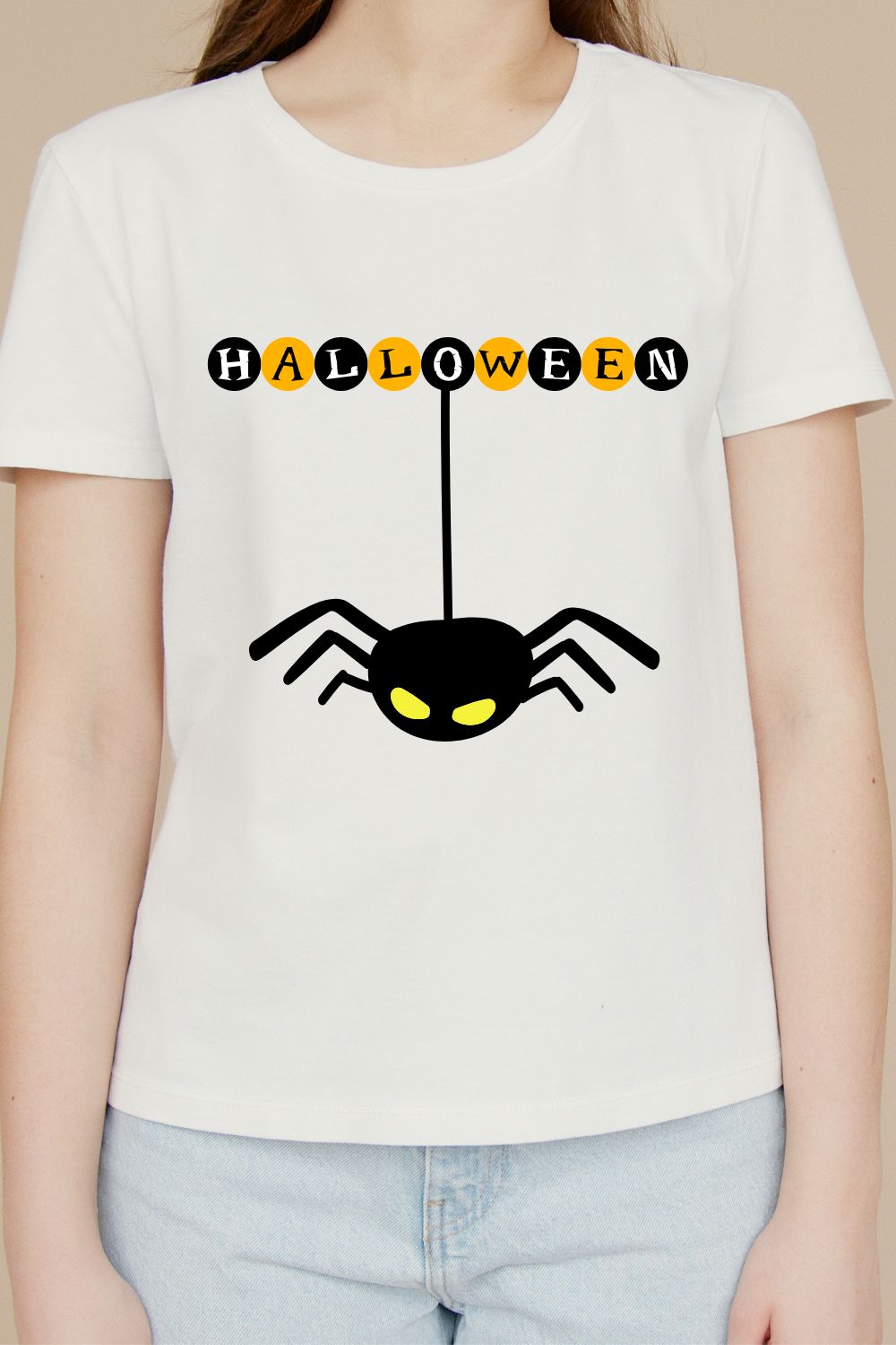 Halloween T-Shirt Design pinterest preview image.