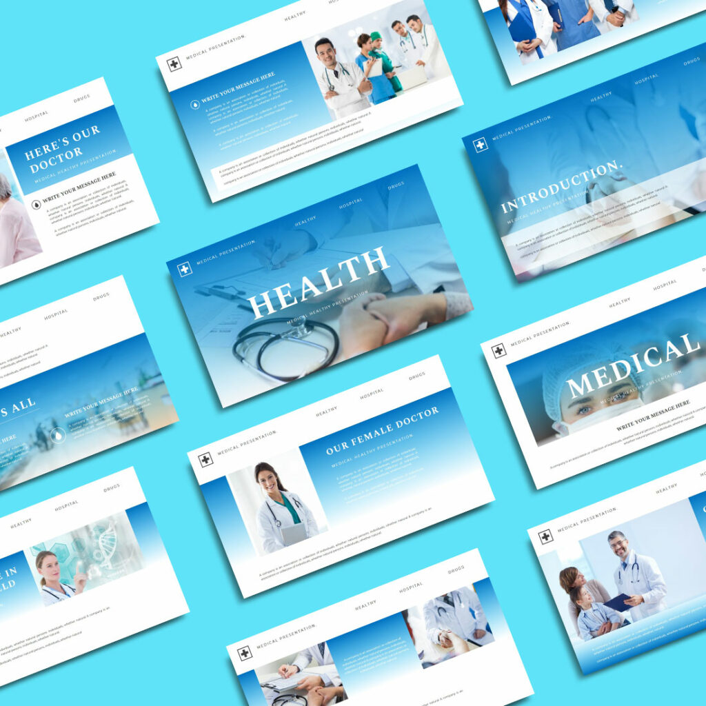 Health Powerpoint Template. - MasterBundles