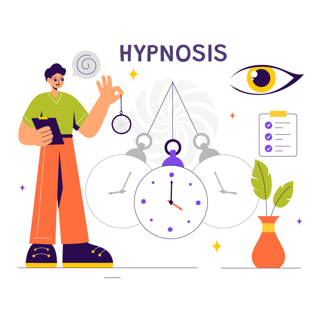 9 Hypnosis Design Illustration preview image.