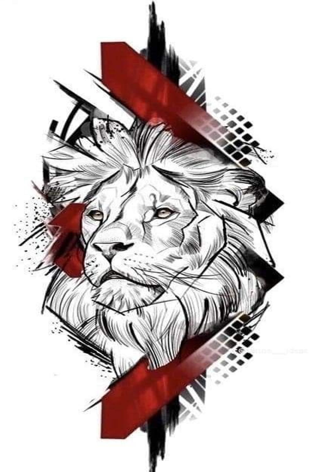 "Majestic Lion: Strength and pride captured in a powerful logo" pinterest preview image.