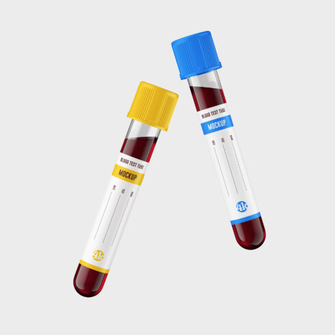 Blood Test Tube Mockup Set cover image.