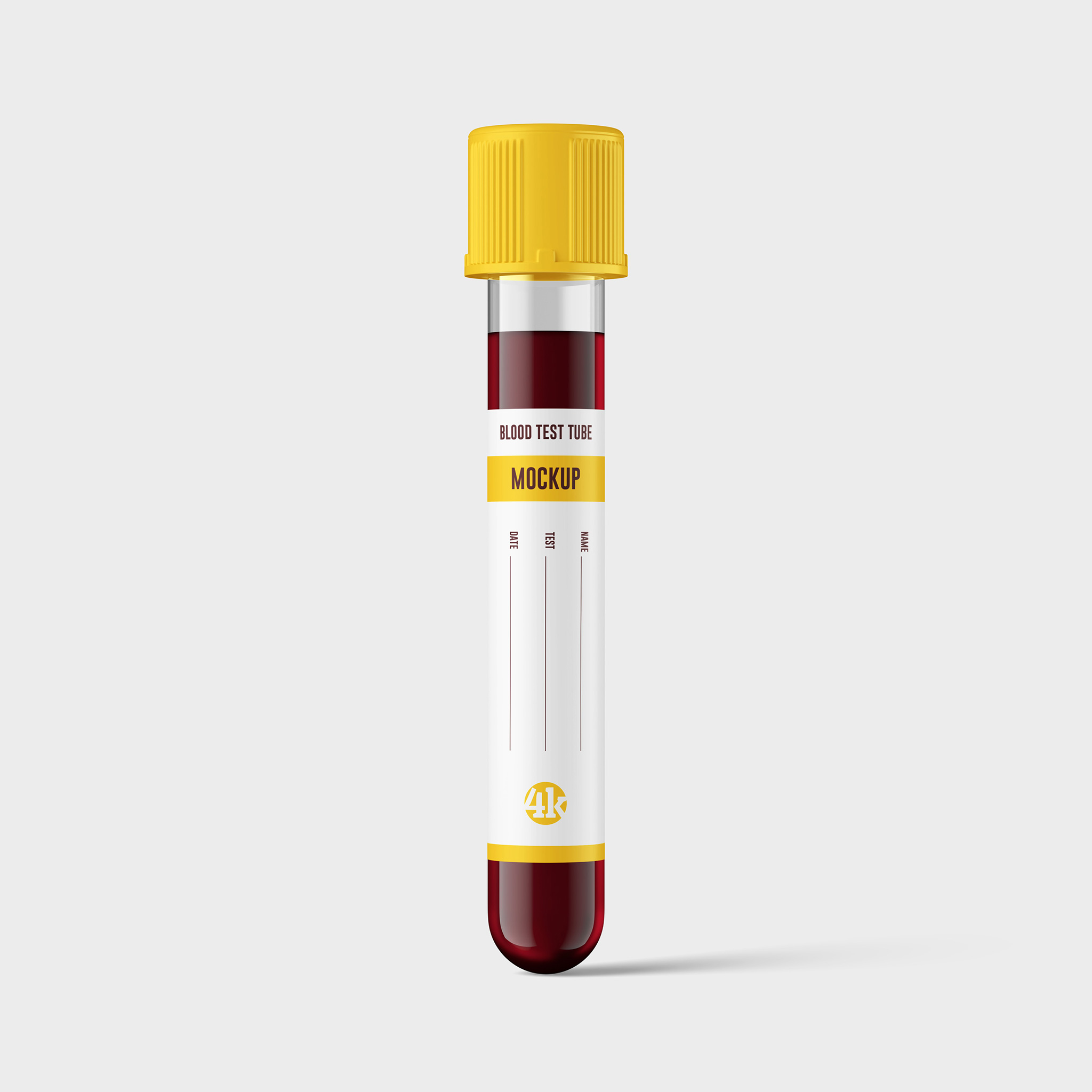 Blood Test Tube Mockup Set preview image.