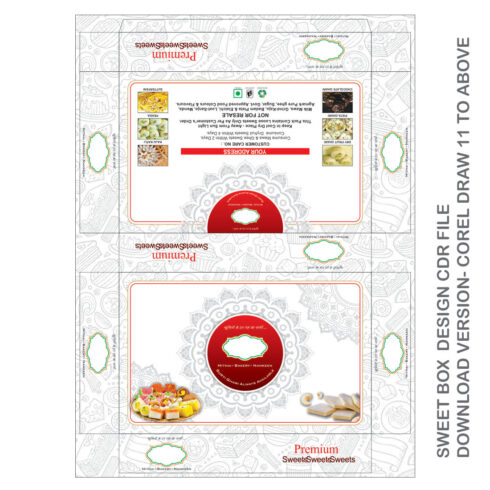 SWEET BOX DESIGN CDR FILE DOWNLOAD VERSION- COREL DRAW 11 TO ABOVE FULL EDITABLE WITH FONT cover image.