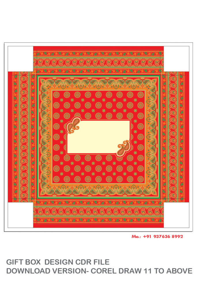 GIFT BOX DESIGN CDR FILE DOWNLOAD VERSION- COREL DRAW 11 TO ABOVE ...