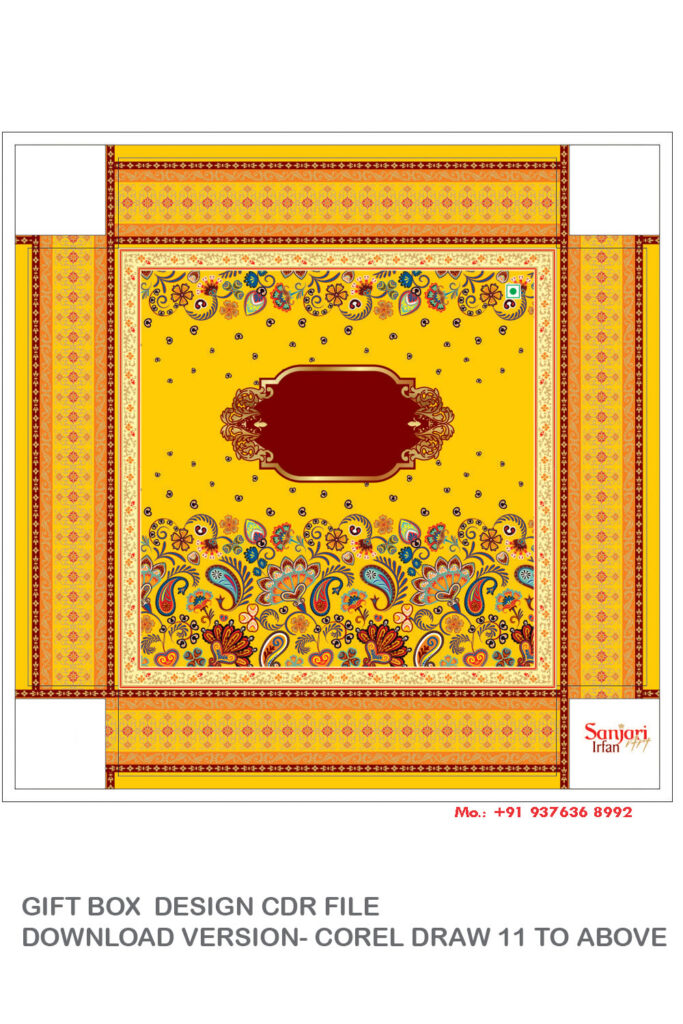 GIFT BOX DESIGN CDR FILE DOWNLOAD VERSION- COREL DRAW 11 TO ABOVE FULL ...