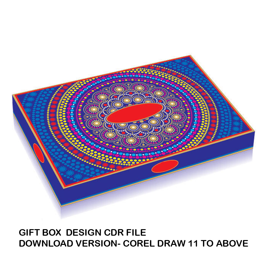 GIFT BOX DESIGN CDR FILE DOWNLOAD VERSION- COREL DRAW 11 TO ABOVE cover image.