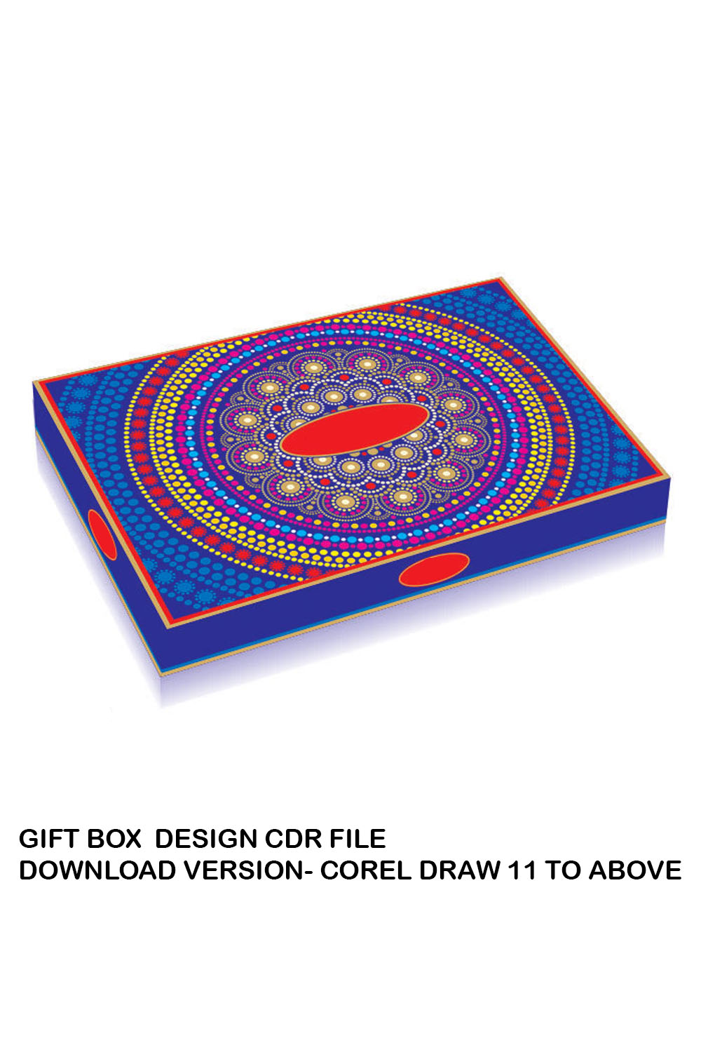 GIFT BOX DESIGN CDR FILE DOWNLOAD VERSION- COREL DRAW 11 TO ABOVE pinterest preview image.