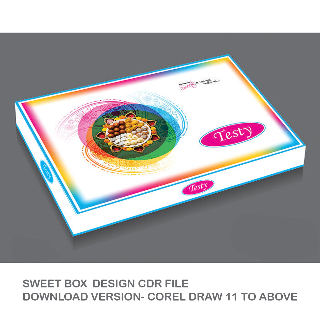 SWEET BOX DESIGN CDR FILE DOWNLOAD VERSION- COREL DRAW 11 TO ABOVE FULL EDITABLE WITH FONT preview image.