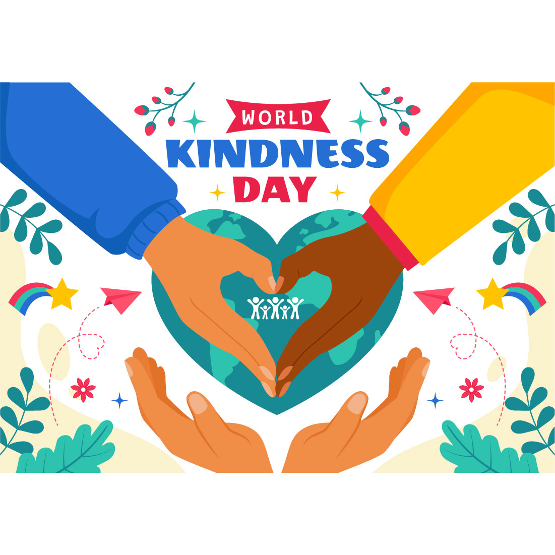 10 World Kindness Day Illustration preview image.