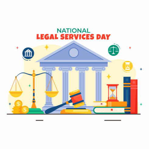 12 National Legal Services Day Illustration cover image.