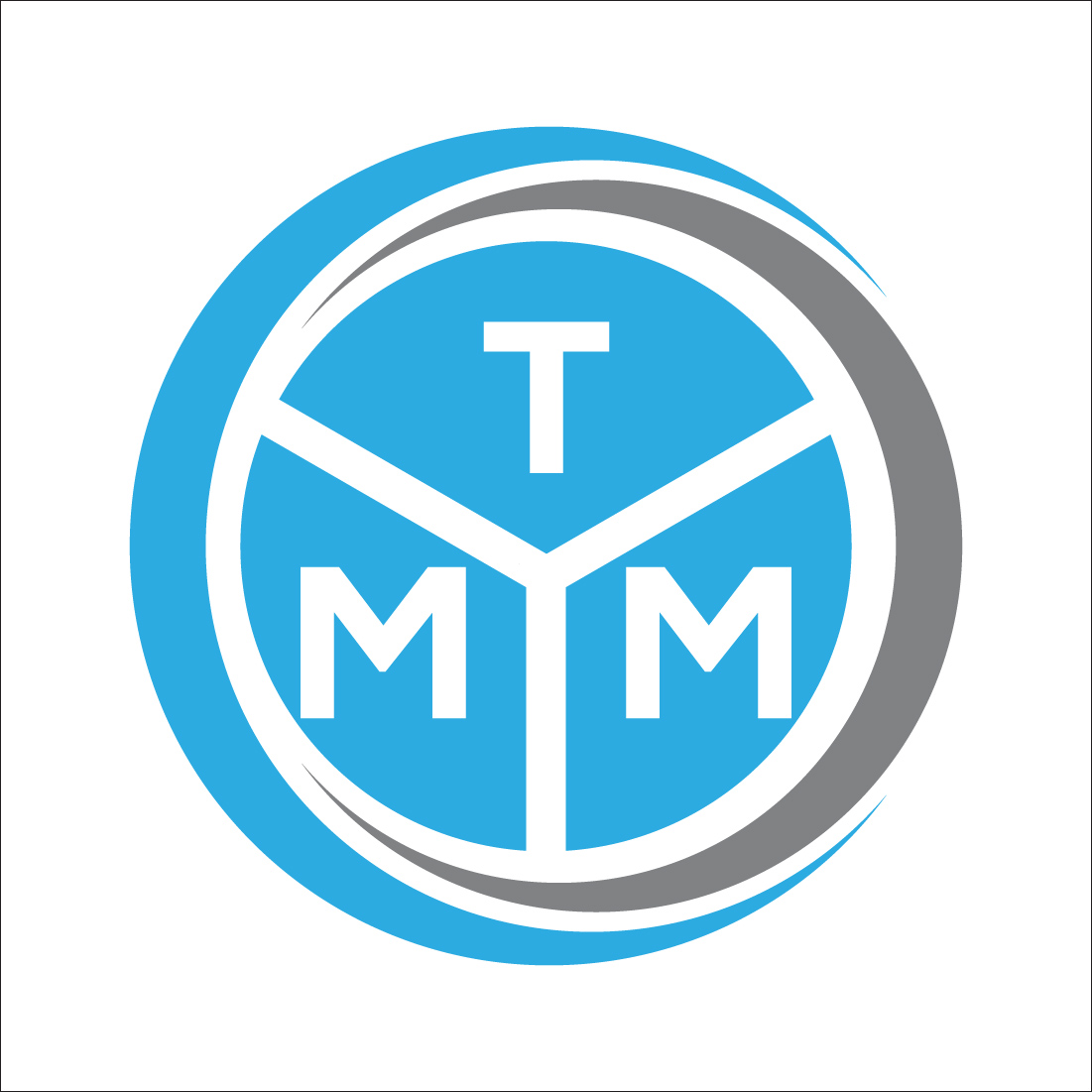 letter tmm logo or icon design vector image template 115