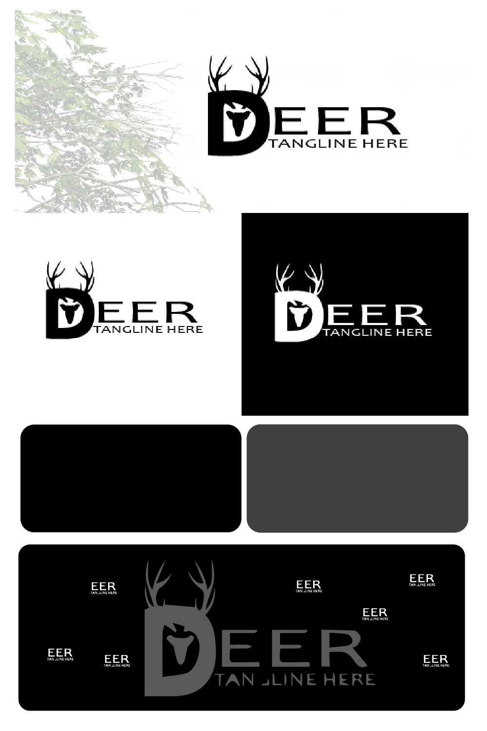 “Majestic Deer Logo” pinterest preview image.