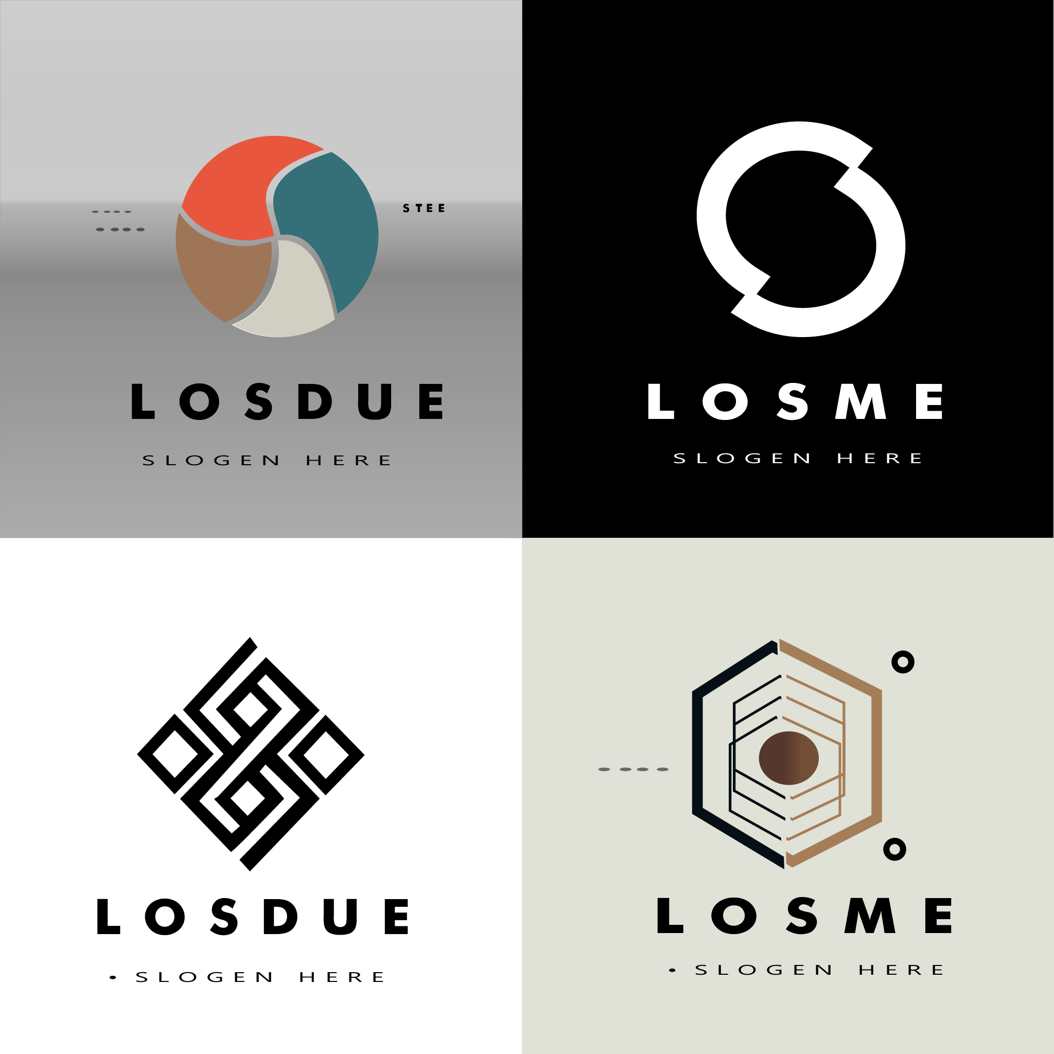 '' Minimalistic logo design logos '' cover image.