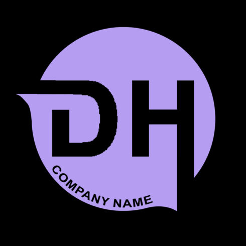 Initial Letters DH Logo company name or Icon Design Vectors Image Templates cover image.