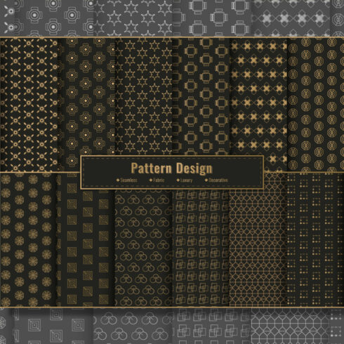 Seamless decorative luxury patterns design cover image.