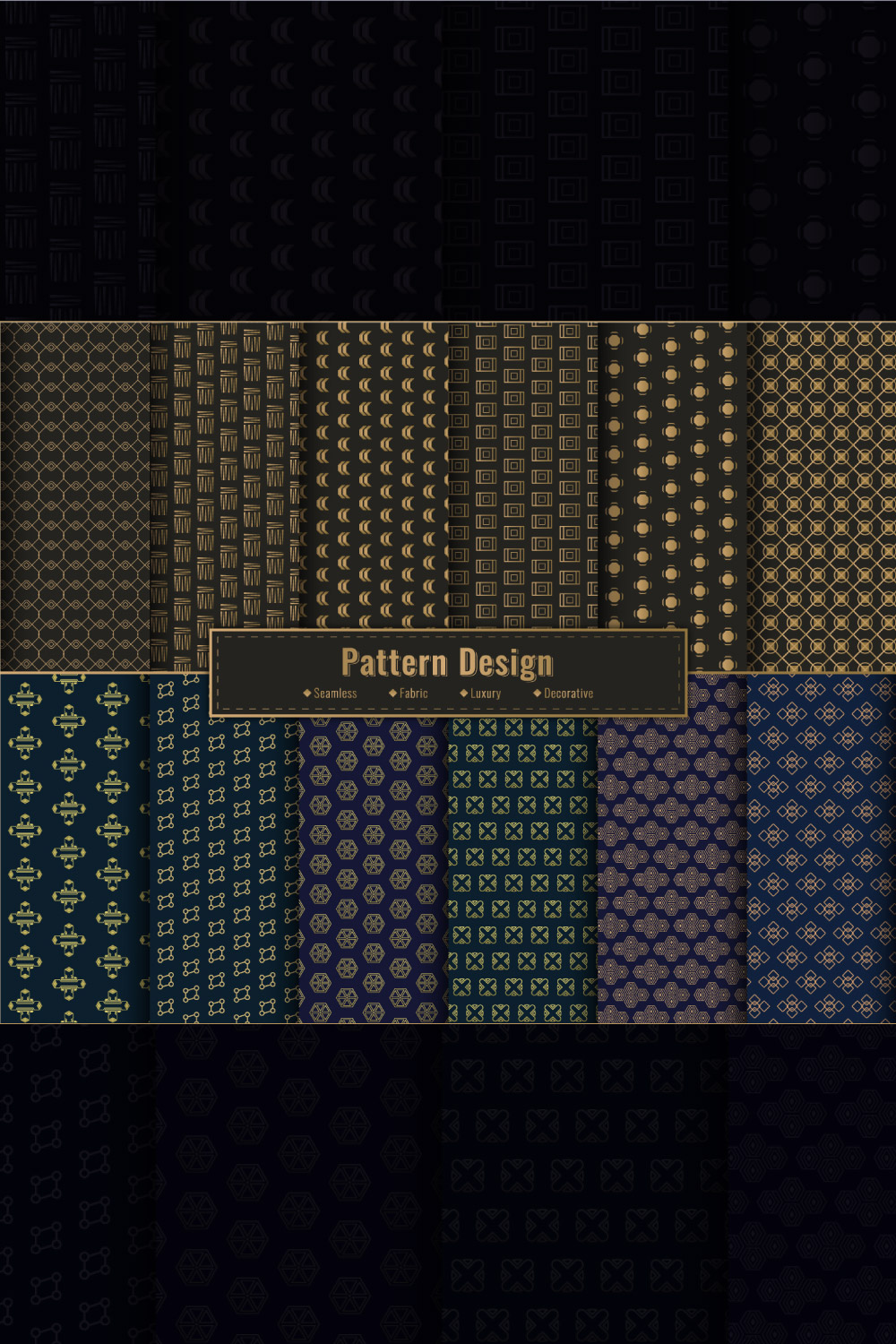 Luxury seamless pattern design collection pinterest preview image.