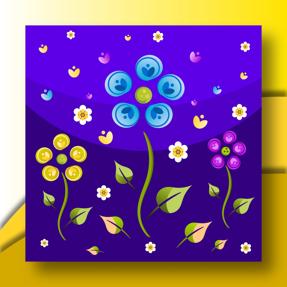 Trendy Flower Illustration Svg cover image.