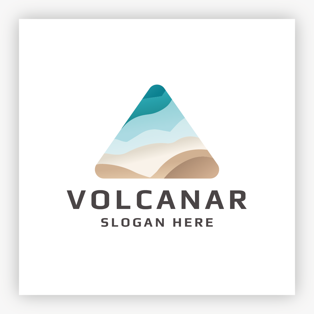 Triangle Nature Volcano Logo preview image.