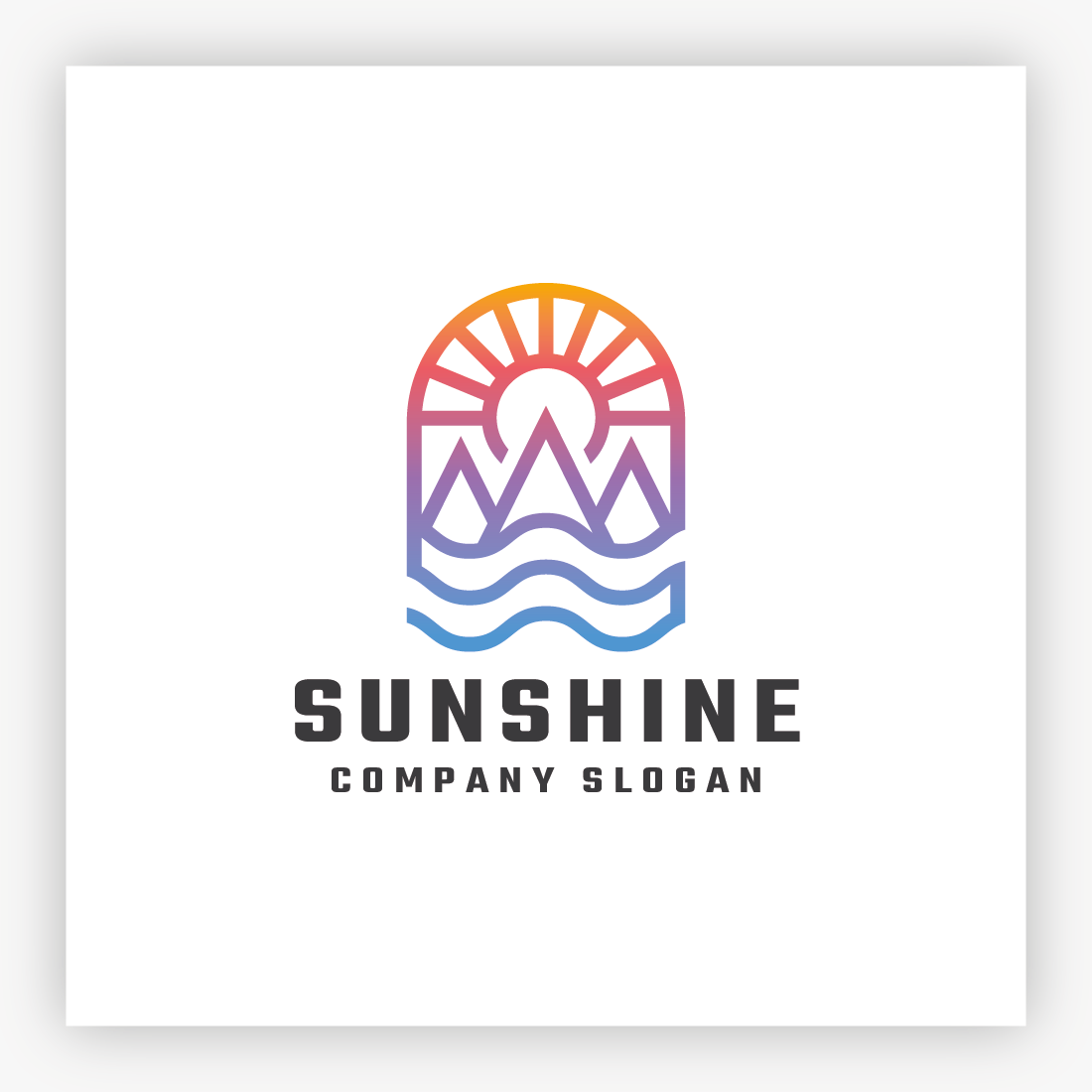 Sun Shine Nature Summer Logo preview image.