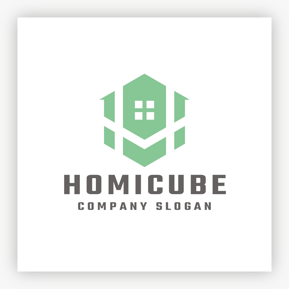 Home Cube Real Estate Logo preview image.