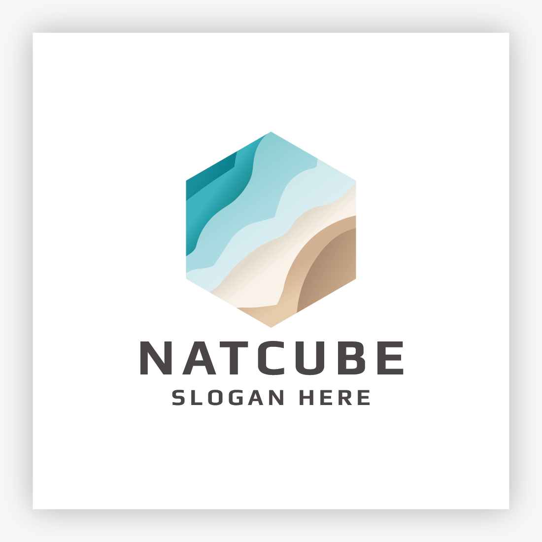 Nature Eco Cube Logo preview image.