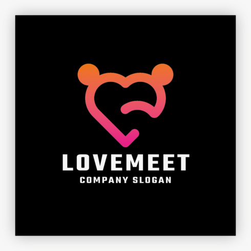 Love Heart Meet Logo cover image.