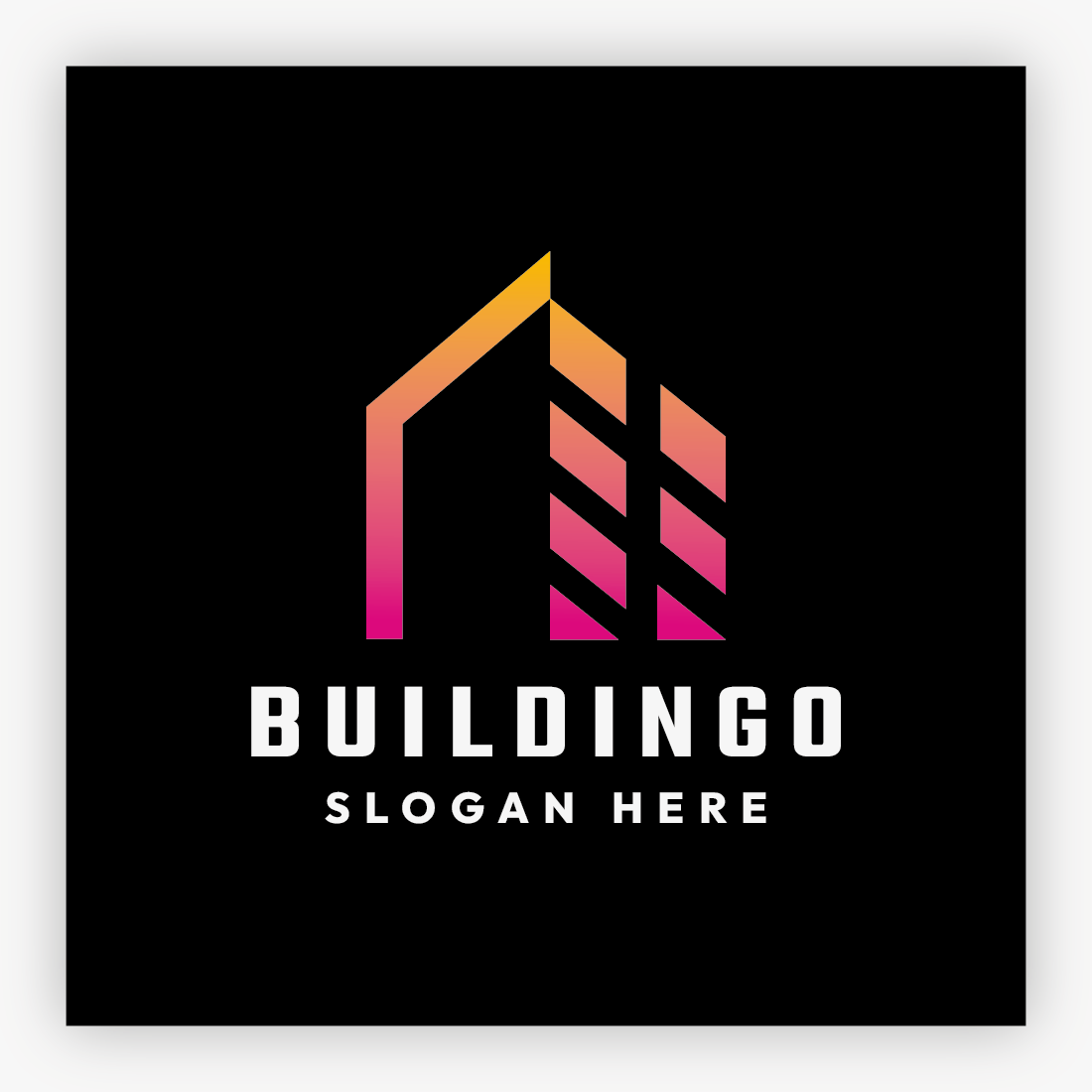 Home Building Construct Logo preview image.