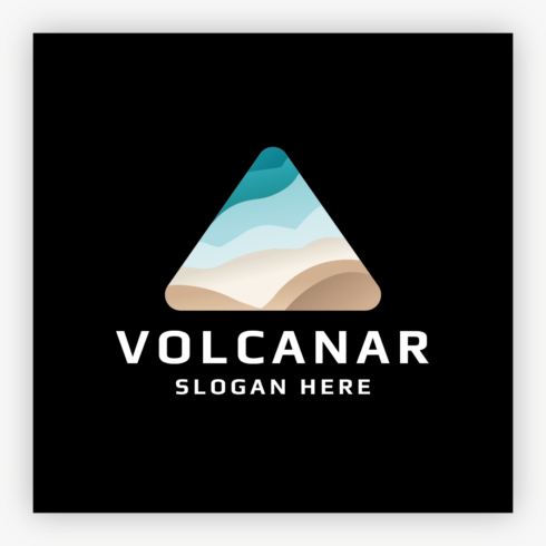 Triangle Nature Volcano Logo cover image.