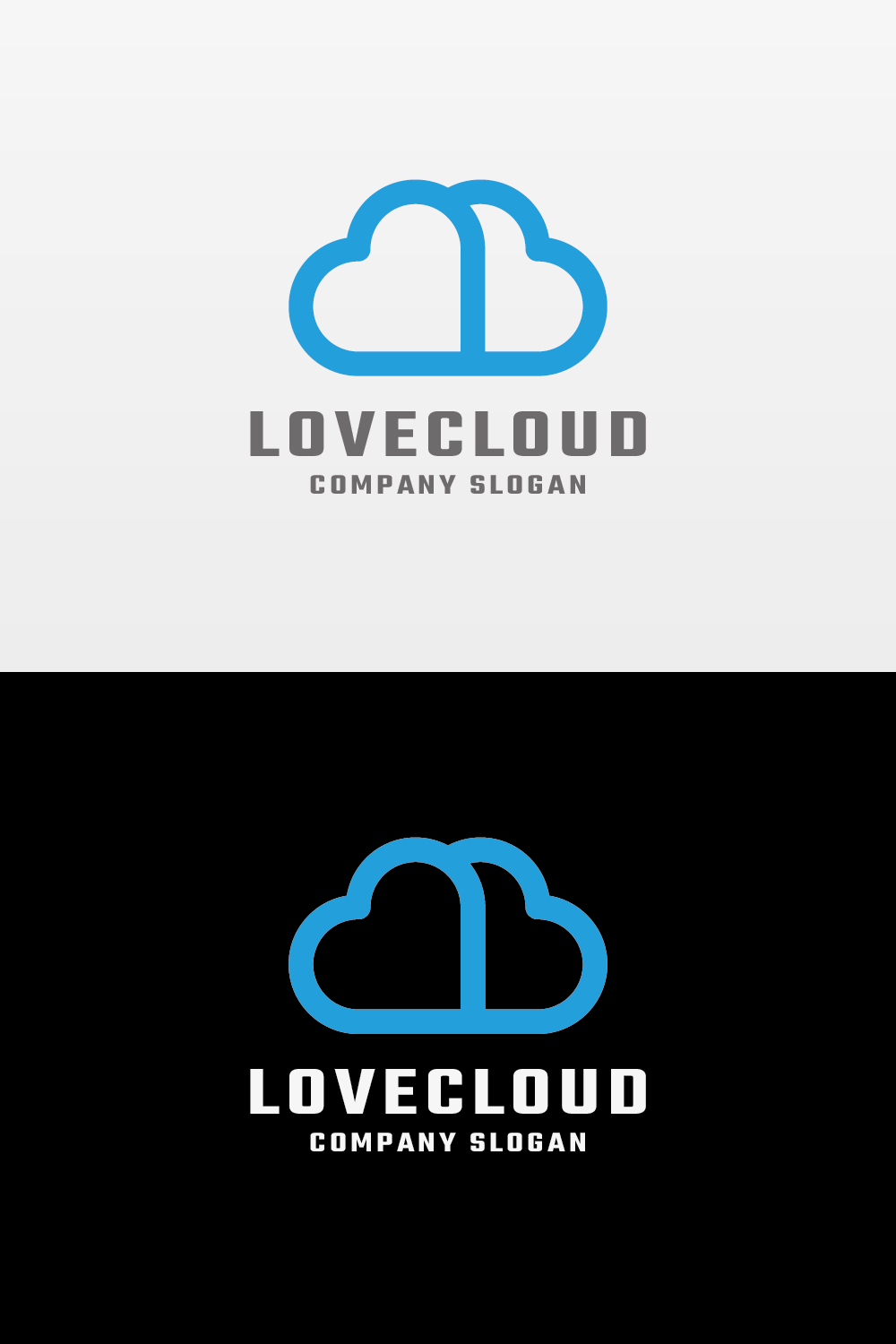 Love Cloud Technologies Logo pinterest preview image.