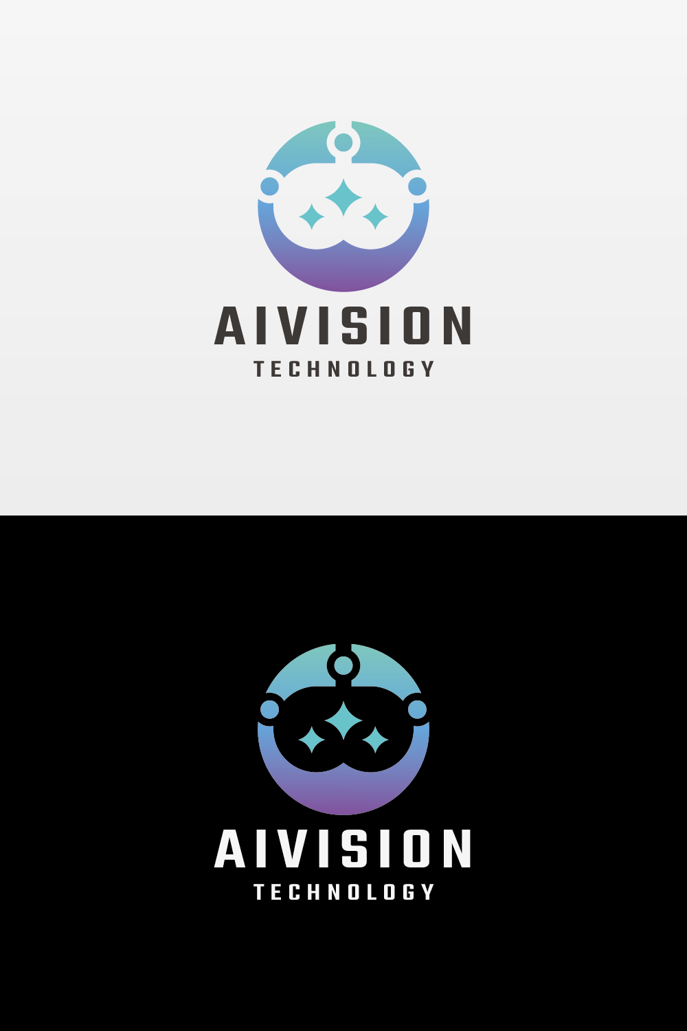 Ai Vision Technologies Logo pinterest preview image.