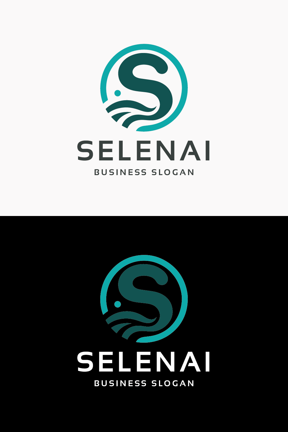 Selanai Letter S Logo pinterest preview image.